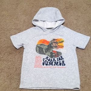 Boys hoodie shirt with dinosaur